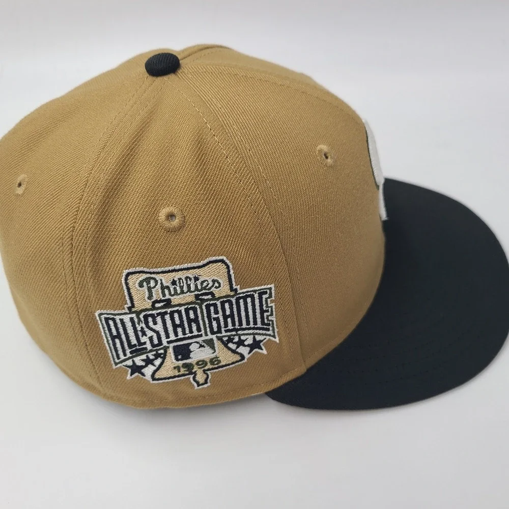 Philadelphia Phillies Hat Fitted 7 1/4 New Era 59Fifty Brown 1996 All Star Patch